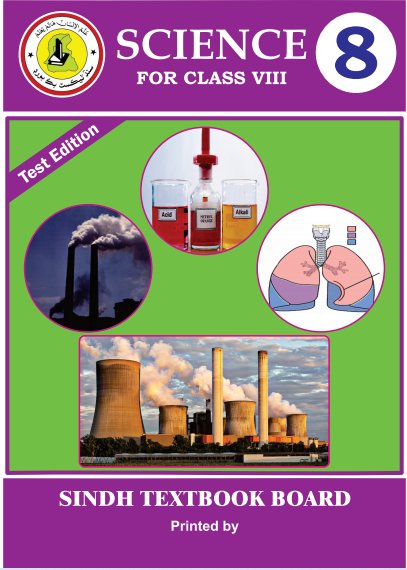 Class 8 Science — Solved Exercises (English Medium) — official book cover