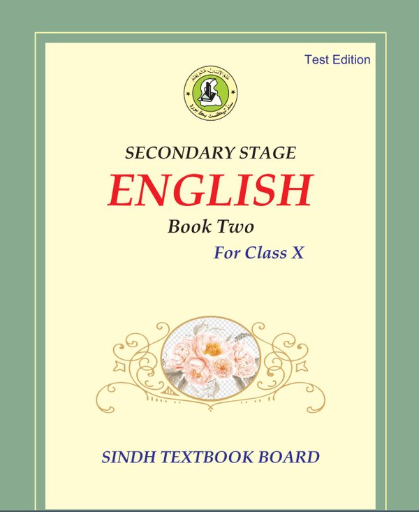 Class 10 English — Solved Exercises (English Medium) — official book cover