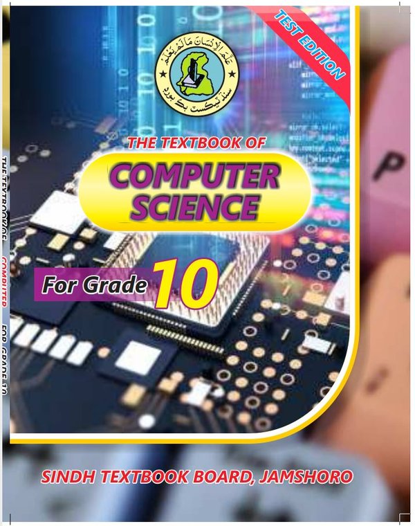 Class 10 Computer — Solved Exercises (Sindhi Medium) — official book cover